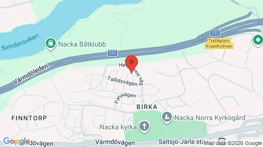 Apartments for rent i Nacka - kort over placeringen