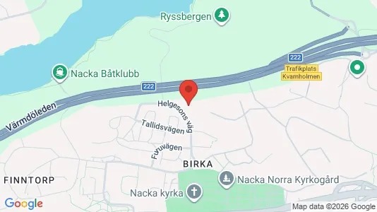 Apartments for rent i Nacka - kort over placeringen