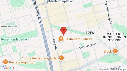 Apartments for rent i Södermalm - kort over placeringen