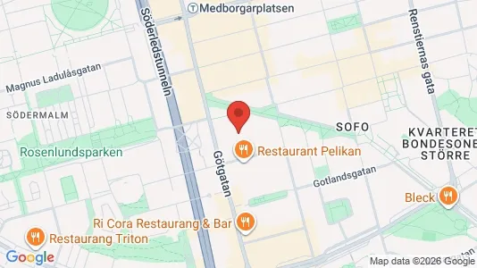 Apartments for rent i Södermalm - kort over placeringen