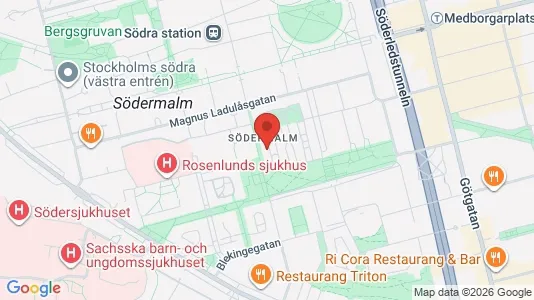 Apartments for rent i Södermalm - kort over placeringen