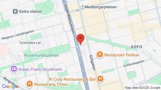 Apartments for rent i Södermalm - kort over placeringen
