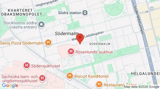 Apartments for rent i Södermalm - kort over placeringen
