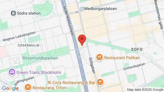 Rooms for rent i Södermalm - kort over placeringen