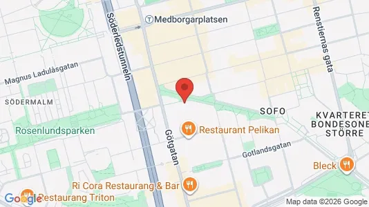 Apartments for rent i Södermalm - kort over placeringen