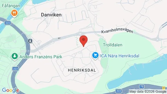 Apartments for rent i Nacka - kort over placeringen