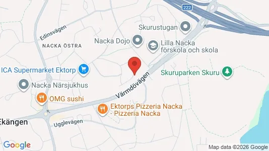 Apartments for rent i Nacka - kort over placeringen