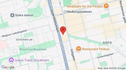 Apartments for rent i Södermalm - kort over placeringen