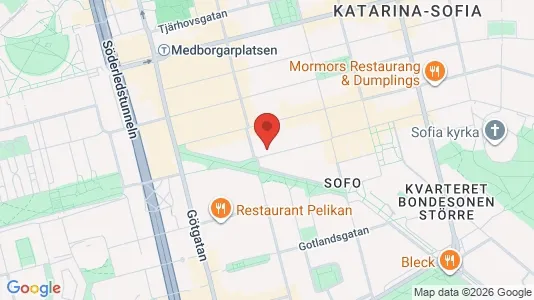 Apartments for rent i Södermalm - kort over placeringen