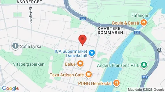 Apartments for rent i Södermalm - kort over placeringen
