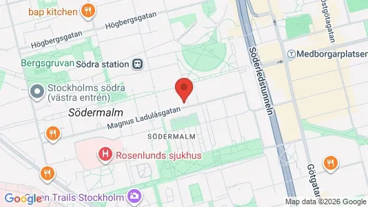 Apartments for rent i Södermalm - kort over placeringen