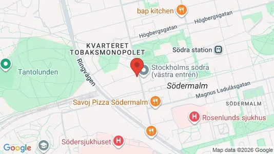 Apartments for rent i Södermalm - kort over placeringen