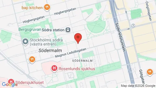 Apartments for rent i Södermalm - kort over placeringen