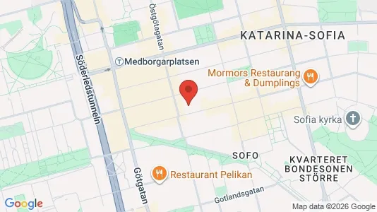Apartments for rent i Södermalm - kort over placeringen