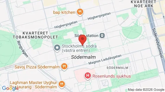 Apartments for rent i Södermalm - kort over placeringen