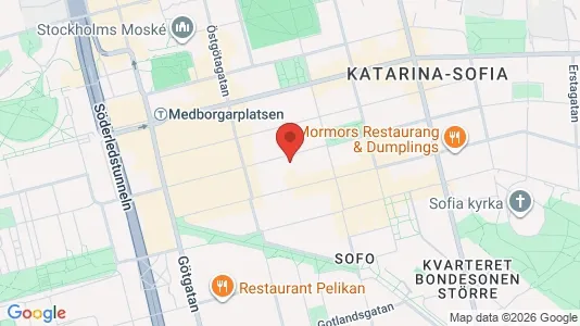 Apartments for rent i Södermalm - kort over placeringen