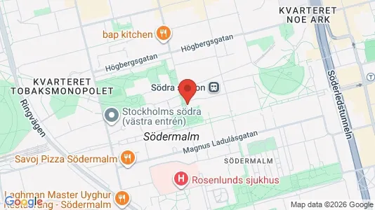 Apartments for rent i Södermalm - kort over placeringen