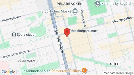 Apartments for rent i Södermalm - kort over placeringen