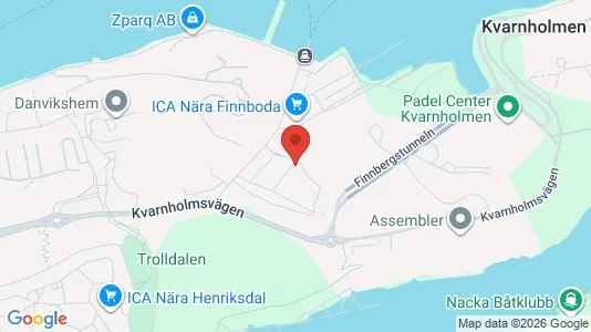 Apartments for rent i Nacka - kort over placeringen