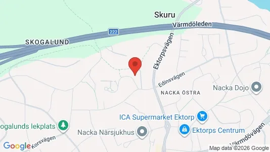 Apartments for rent i Nacka - kort over placeringen