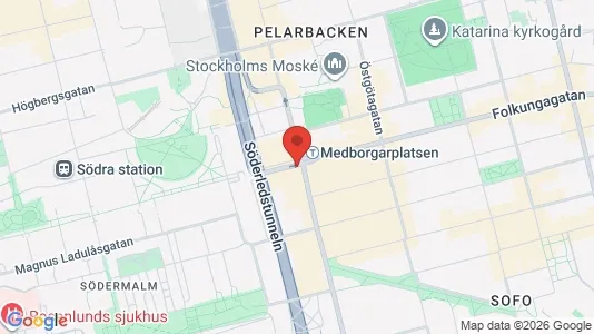 Apartments for rent i Södermalm - kort over placeringen