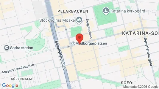 Apartments for rent i Södermalm - kort over placeringen