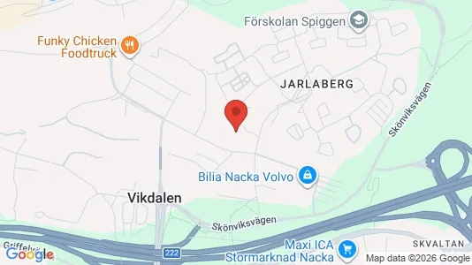 Apartments for rent i Nacka - kort over placeringen