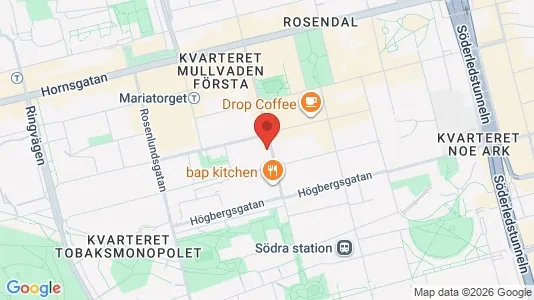 Apartments for rent i Södermalm - kort over placeringen