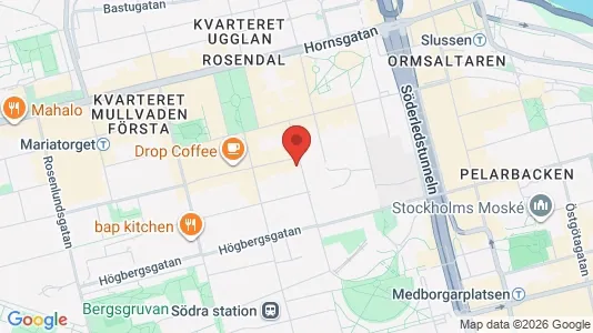 Apartments for rent i Södermalm - kort over placeringen