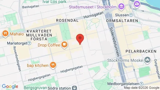 Apartments for rent i Södermalm - kort over placeringen