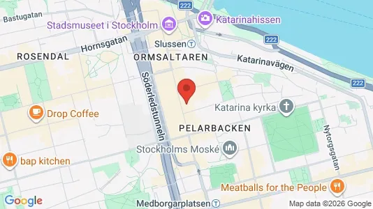 Apartments for rent i Södermalm - kort over placeringen