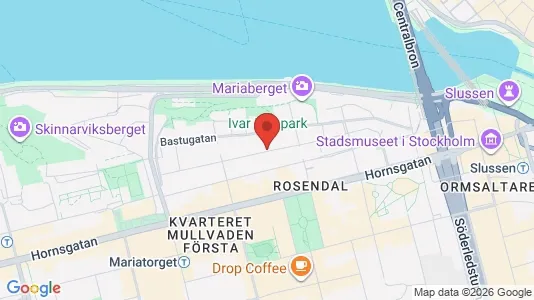Apartments for rent i Södermalm - kort over placeringen