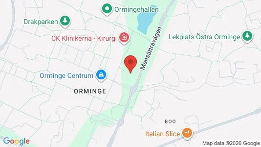 Apartments for rent i Nacka - kort over placeringen