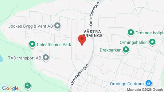 Apartments for rent i Nacka - kort over placeringen