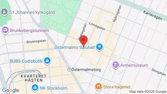 Apartments for rent i Östermalm - kort over placeringen