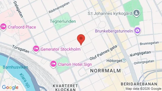 Apartments for rent i Stockholm City - kort over placeringen