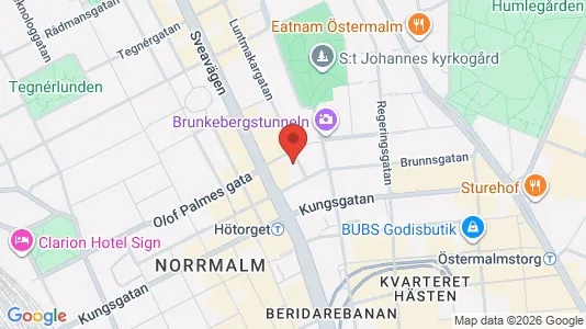 Apartments for rent i Stockholm City - kort over placeringen