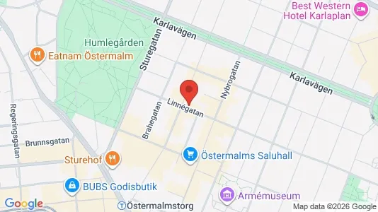 Apartments for rent i Östermalm - kort over placeringen