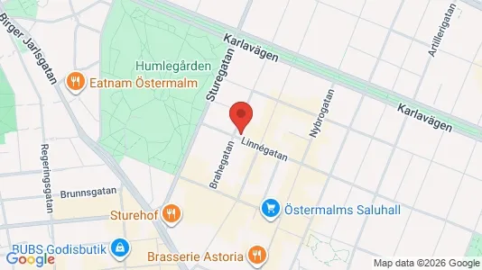 Apartments for rent i Östermalm - kort over placeringen