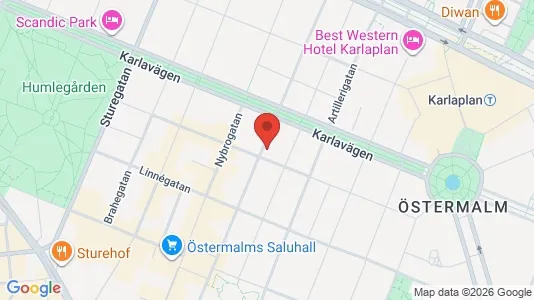 Apartments for rent i Östermalm - kort over placeringen