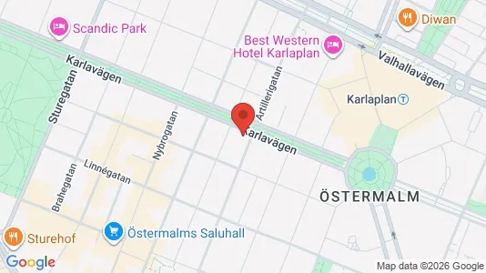 Apartments for rent i Östermalm - kort over placeringen