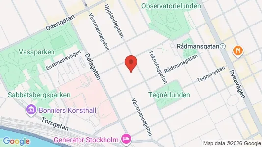Apartments for rent i Vasastan - kort over placeringen