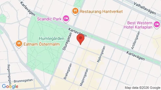 Apartments for rent i Östermalm - kort over placeringen