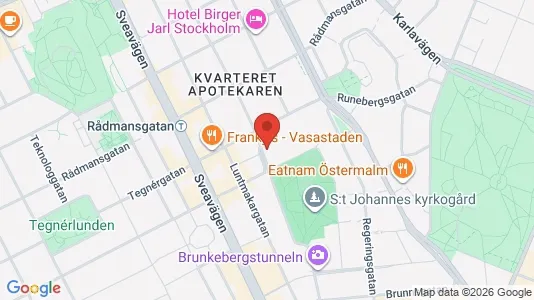 Apartments for rent i Stockholm City - kort over placeringen