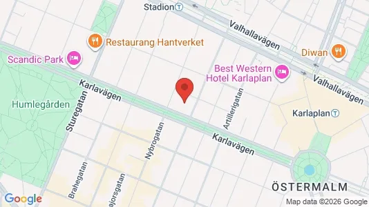Apartments for rent i Östermalm - kort over placeringen