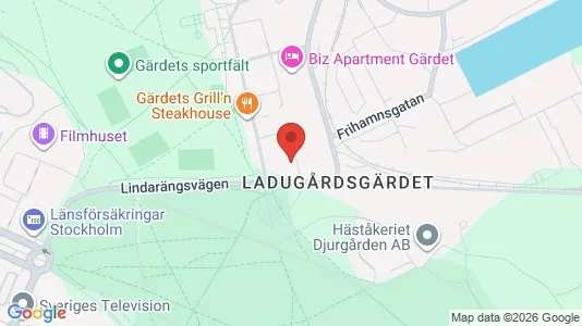 Apartments for rent i Gärdet/Djurgården - kort over placeringen
