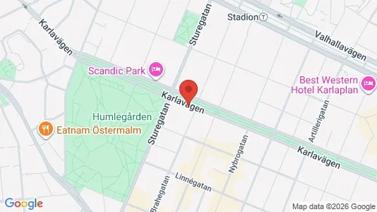 Apartments for rent i Östermalm - kort over placeringen