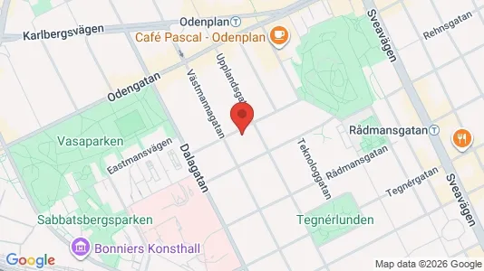 Apartments for rent i Vasastan - kort over placeringen