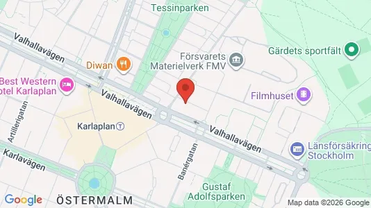 Apartments for rent i Gärdet/Djurgården - kort over placeringen