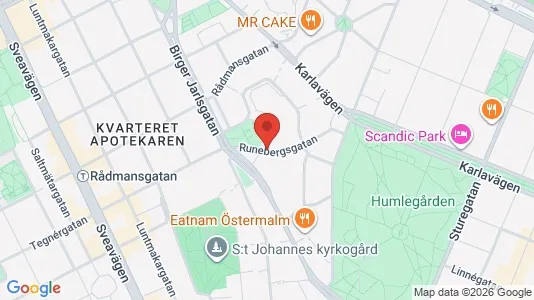 Apartments for rent i Östermalm - kort over placeringen